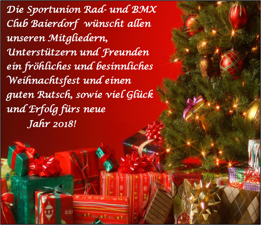 Frohe Weihnachten und einen guten Rutsch! BMX Club Baierdorf