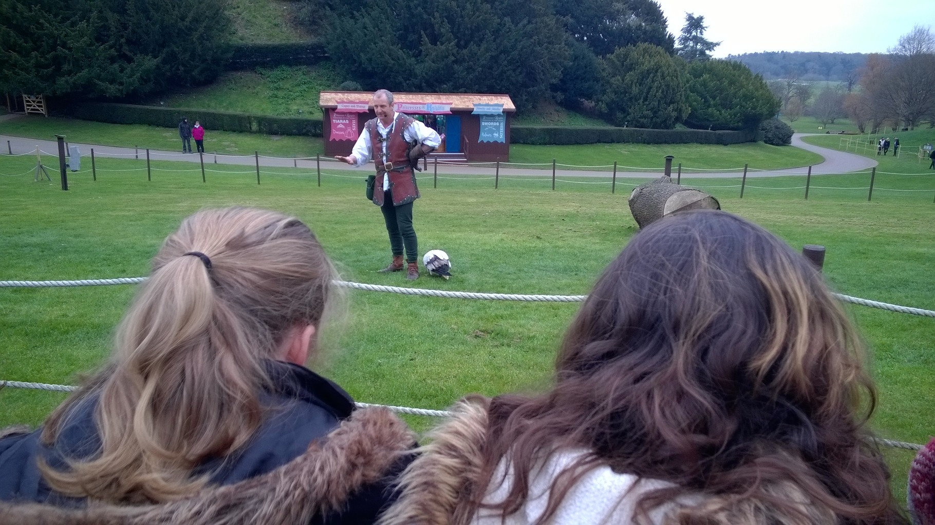 He seemed to think if he pecked at the handler he would get fed and not have to carry on his comedy routine further.