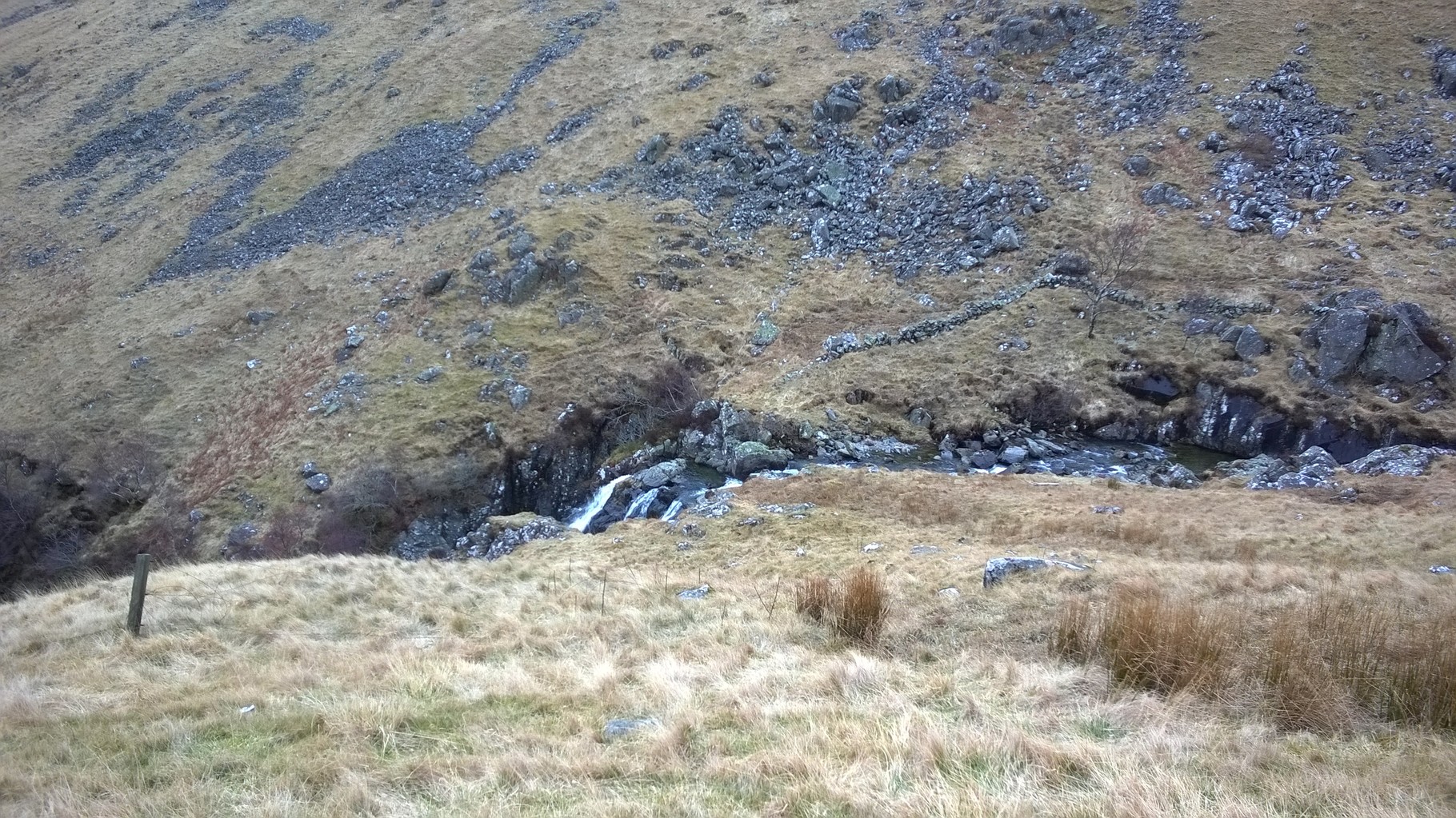 Streams from the Ettrick Forest running into Reservior