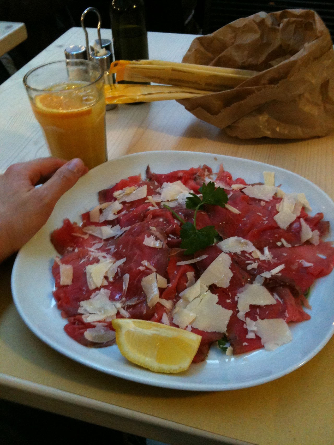 Bresaola auf Rucola