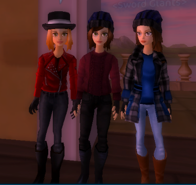 Ruby, Jusi und Gwen im FP Turm