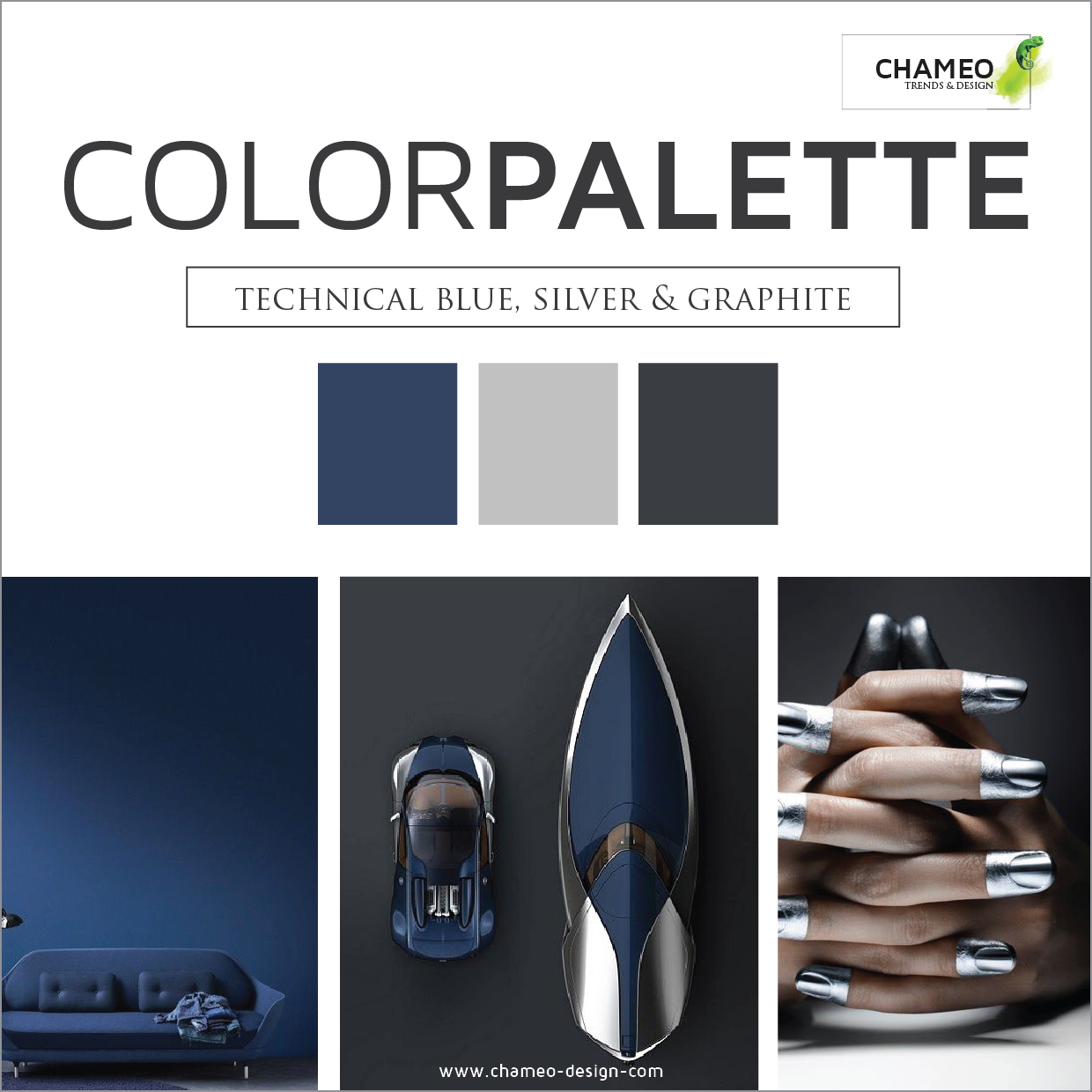 Chameo Design Color palette -CMF Design services