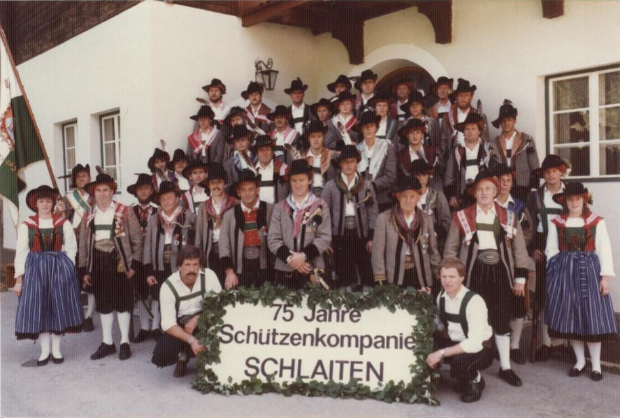 75-Jahre-Feier der Schützenkompanie Schlaiten 1984