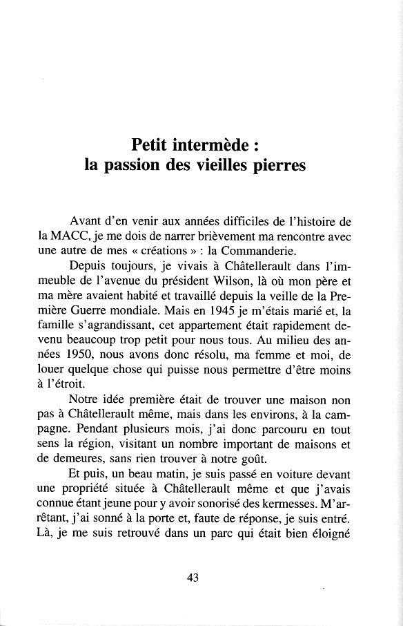 G. Lavrard - " Itinéraire d'un entrepreneur innovateur " - 1997 p.43