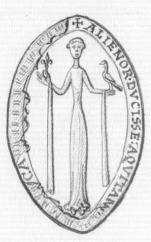 Sceau d'Aliénor en 1152