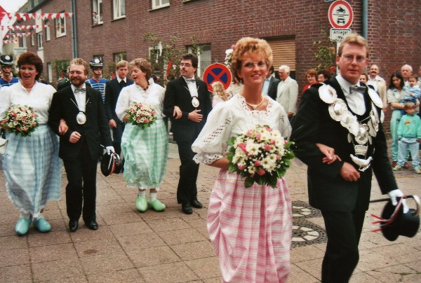 Schützenkönig Clemens Offergeld jun. - Minister Heinz Günther Hendrix & Anton Vieten
