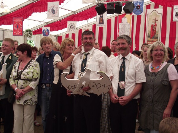 Schützenkönig Friedhelm Reuter - Minister Hans Rittger & Wilfried Kremer