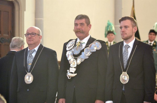 Schützenkaiser Friedhelm Reuter - Ministern Ingo Blasius & Dominik Heck