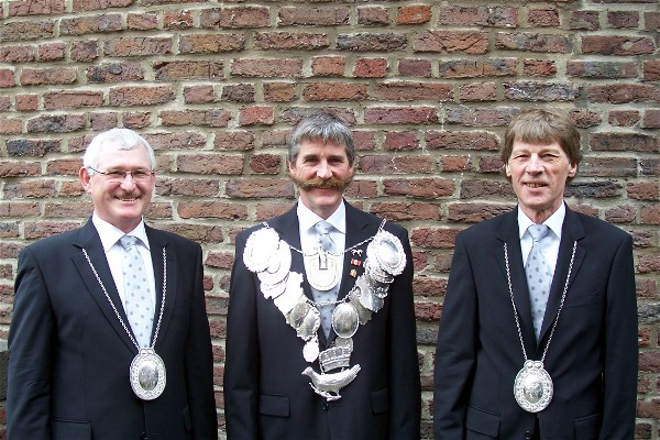 Schützenkönig Wilfried Kremer Minister Werner Camps & Hans Rittger
