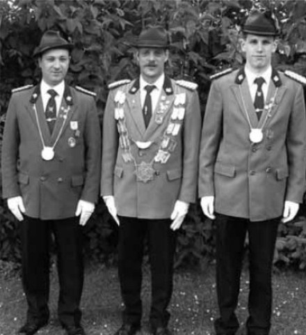 König der Neustadt Kompanie Michael Ruckes Ritter Andreas Kolonko und Rene Vieten