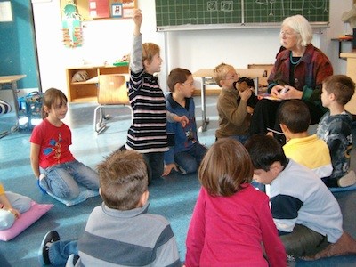 Even a classroom can be a place for storeis