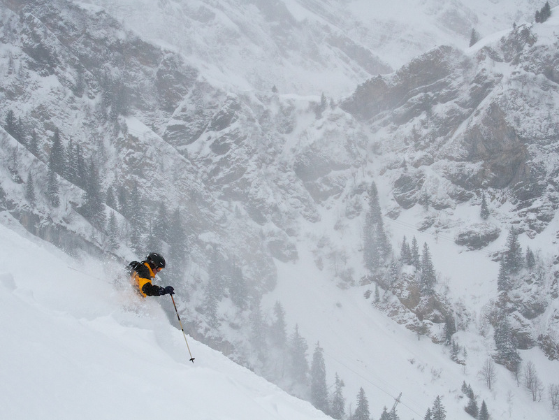 Skier: my father Alois Joller / Photo: Rupert Shanks / Location: Laub, Engelberg