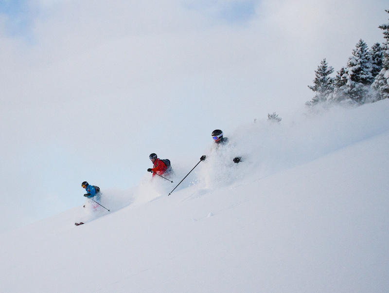 Skiers: Richard, Alastair & Stefan Joller / Photo: Rupert Shanks / Location: Klewenalp, Beckenried