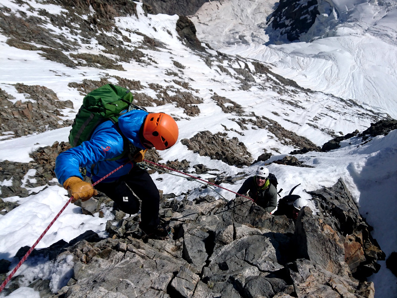 Climber: Stefan Joller / Photo: Silvan Stadler / Location: Spallagrat, Piz Bernina
