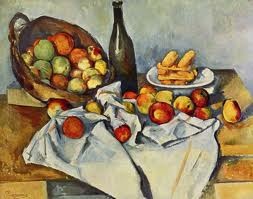 Paul Cézanne, Bodegón con canasta de manzanas. Instituto de Arte de Chicago. 1890-94.