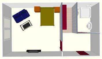 Plan Extra Zimmer mit Dusche/WC