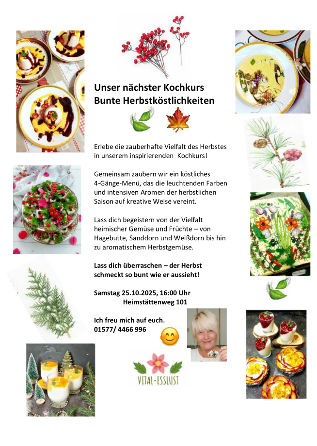 Kochkurs, vegan, Herbst, Regina Gottschlich, Halle