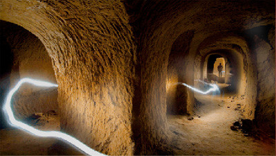 The fascinating and articulated run of caves, assembled in the subsoil of the historical center of Osimo, as see on www.medioevoinumbria.it/StandardPage/1012/Osimo-sotterranea.aspx