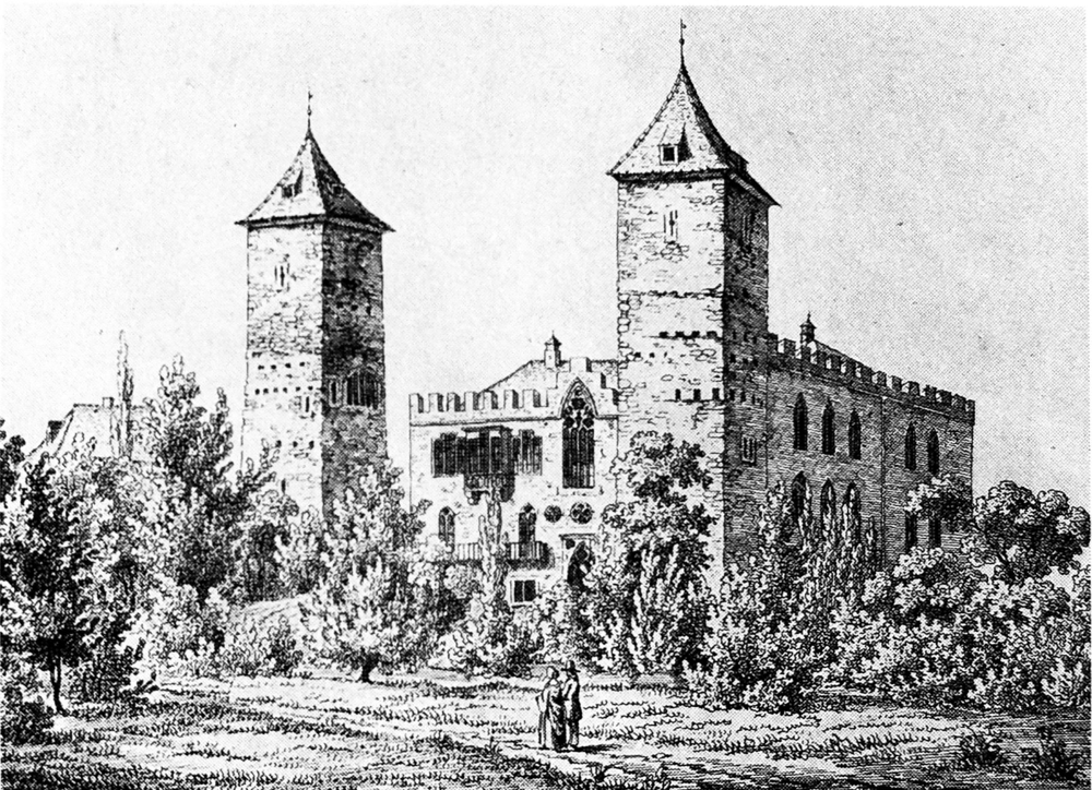 Lithographie aus dem Jahre 1840