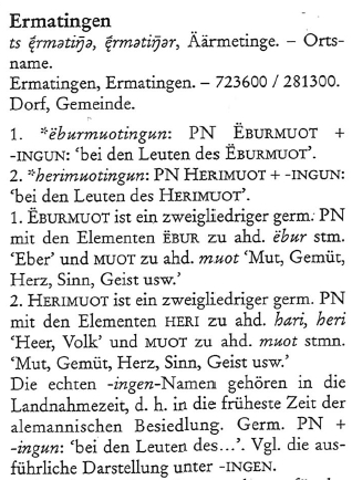 Thurgauisches Namenbuch, E. Nyffenegger