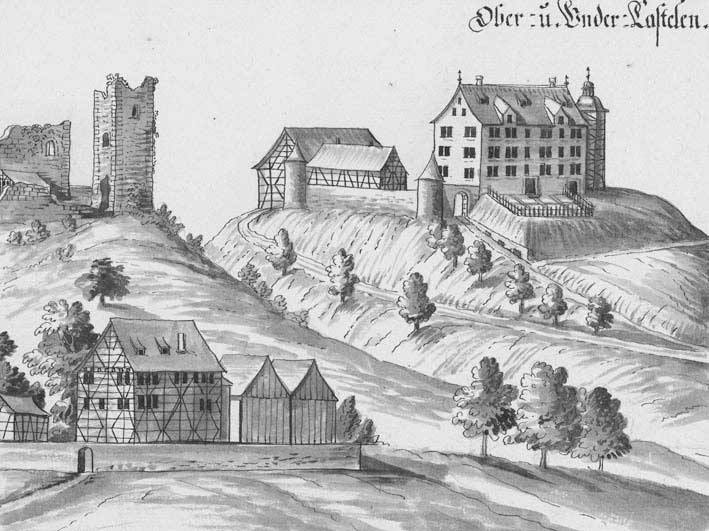 Ober- und Untercasteln; Herrliberger 1574