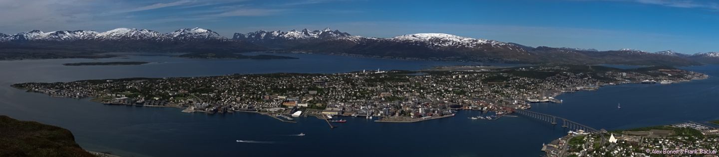Polarkreis 2016, Tromsø, Blick vom Storsteinen