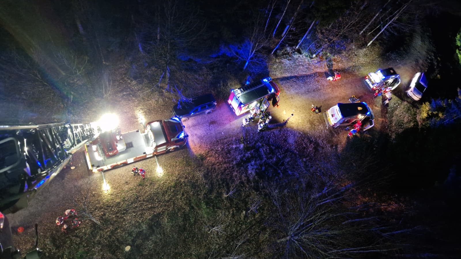 +++ Übung: Personenrettung nach Forstunfall im unwegsamen Gelände +++