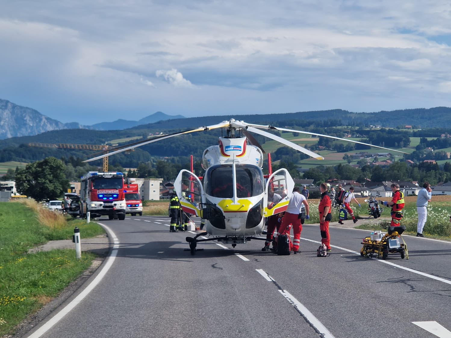 Verkehrsunfall mit Motorrad