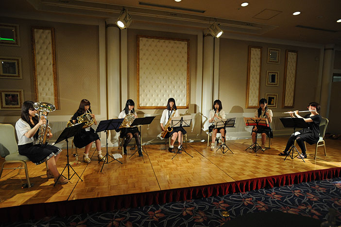 吹奏楽部の演奏