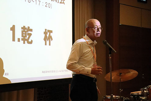 前校長 宮澤健二 による乾杯