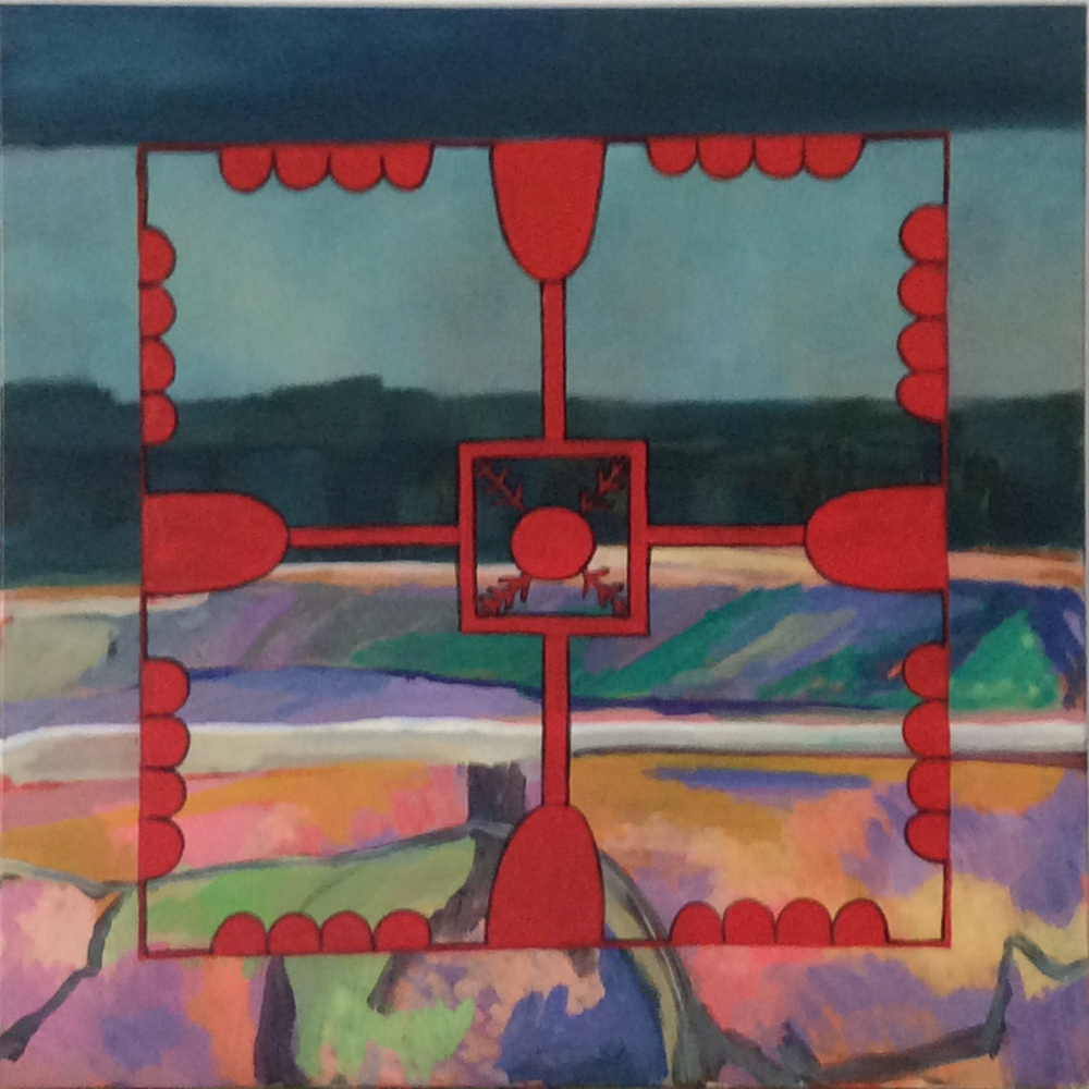 Hortus Conclusus, acrylique, 40x40cm, 2016