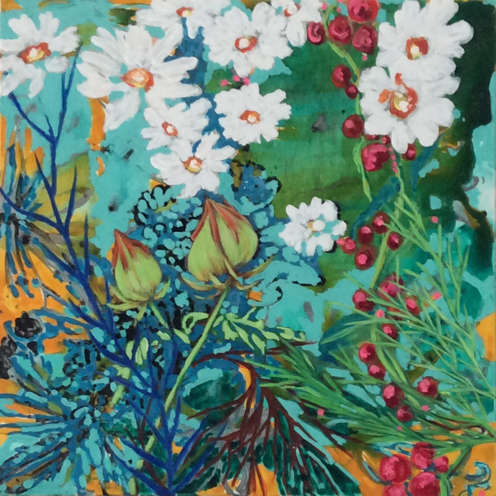 Pourpris, acrylique, 40x40cm, 2016