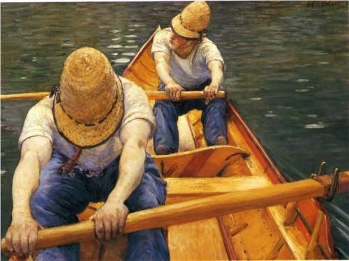 Gustave Caillebotte: roeiers op de Yerres