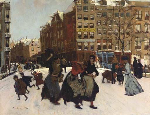 George Breitner: Amsterdam winter scene