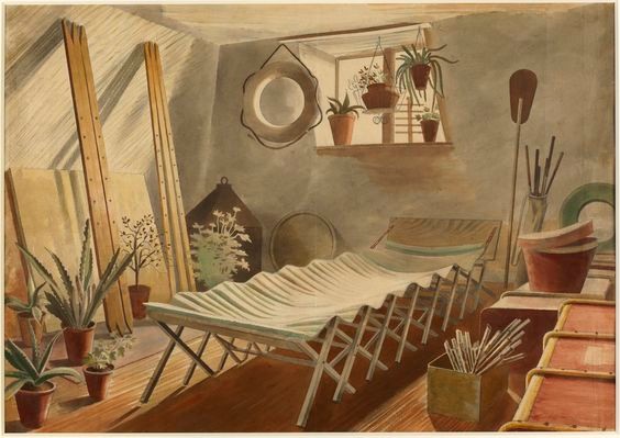 Eric Ravilious: The attic bedroom