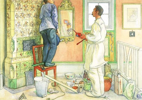 Carl Larson: Timmerman en schilder