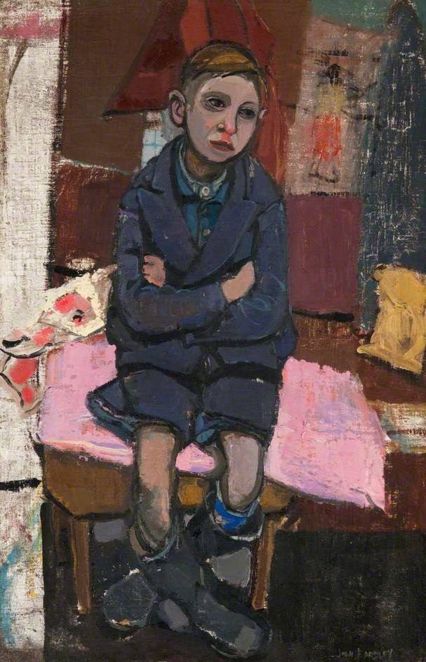 Joan Eardley: Boy on stool