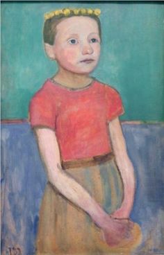 Paula Modersohn-Becker: Girl ia a red blouse