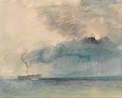 William Turner: a paddle steamer in a storm