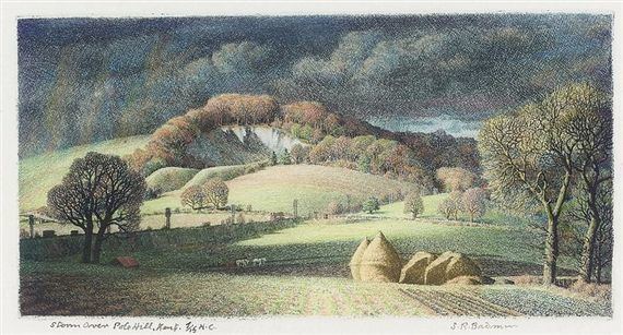 Stanley Roy Badmin: Storm over Pole Hill, Kent