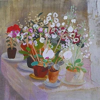 Winifred Nicholson: Cineraria and Cyclamen