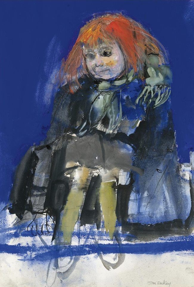 Joan Eardley: Green scarf