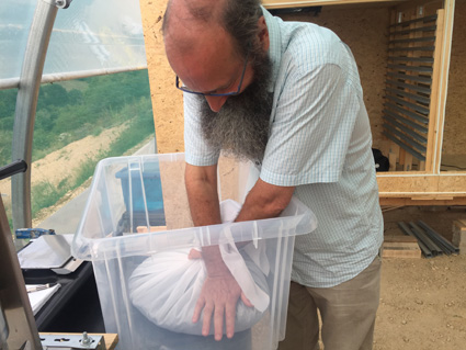 3-Broyage manuel de la spiruline