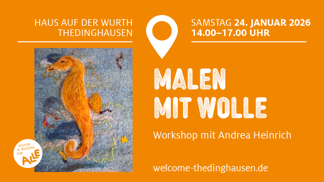 Nachholtermin: Malen mit Wolle am 21. Februar 26 | 14.00–17.00 Uhr
