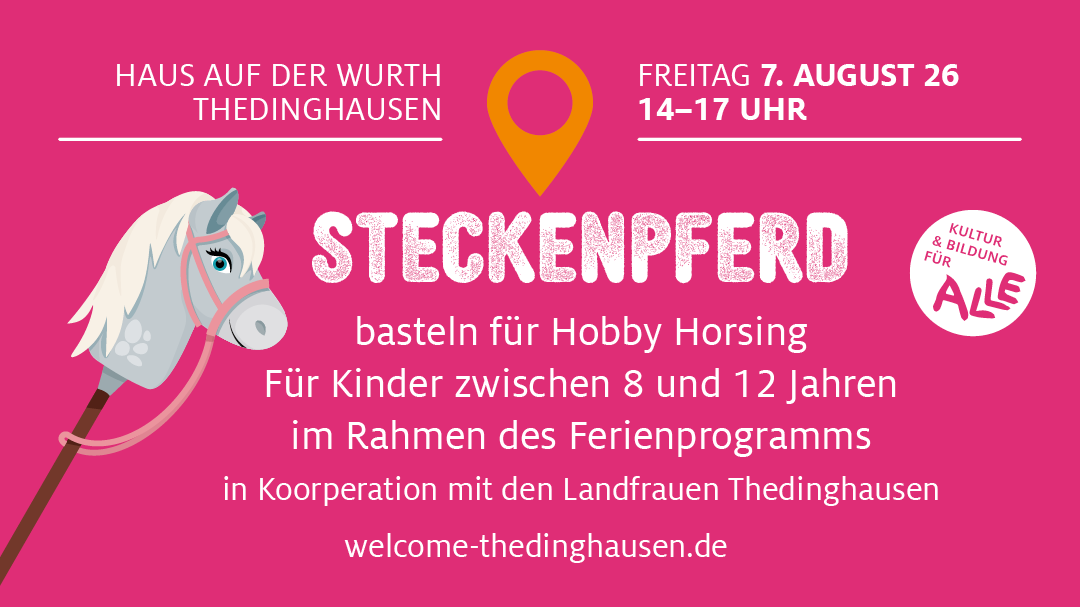 Steckenpferde basteln für Hobby Horsing am 7. August | 14:00-17:00 Uhr