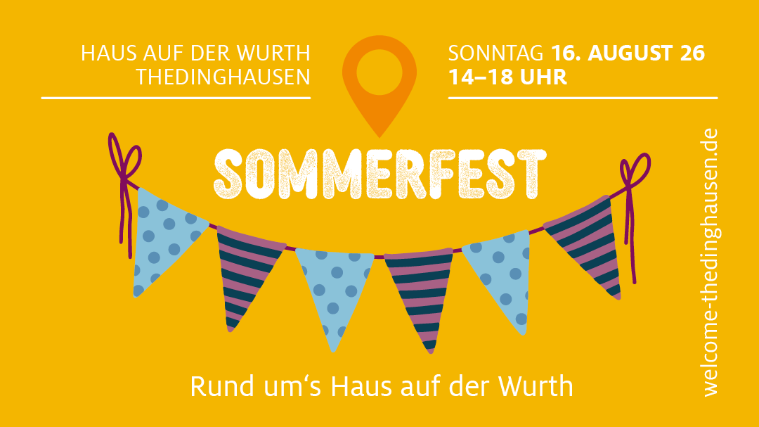 Sommerfest am 16. August | 14:00-18:00 Uhr