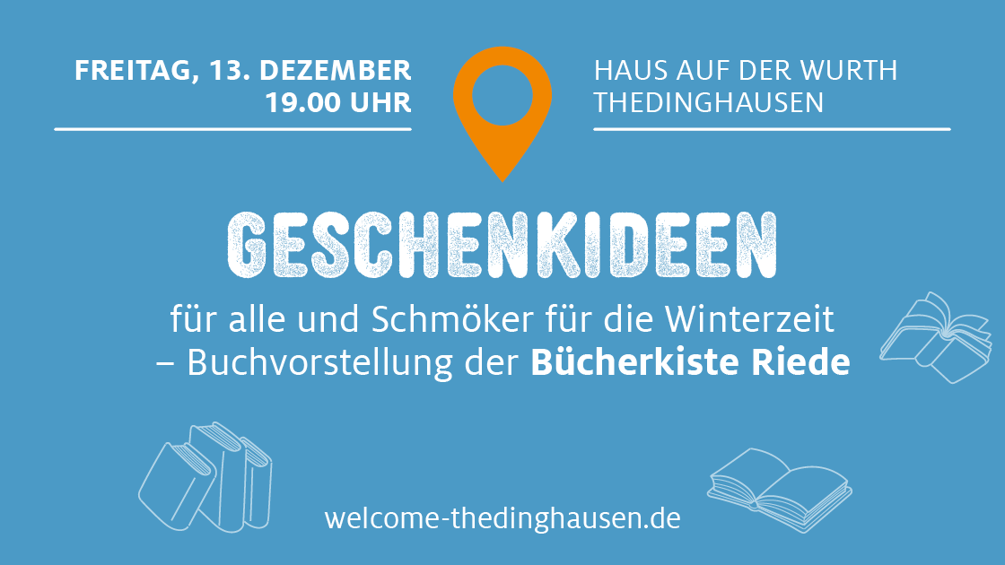 Bücher für Groß und Klein – Vorstellung am 13. Dezember um 19 Uhr