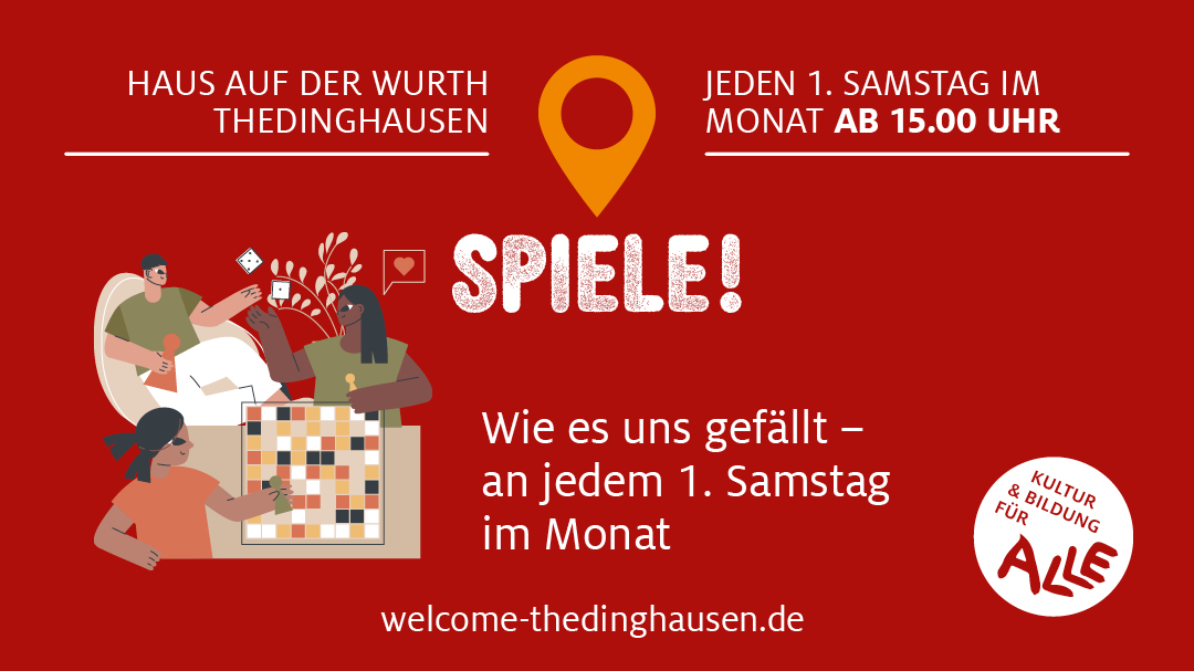 Neue Spiele-Gruppe am 4. Juli | 15:00 Uhr