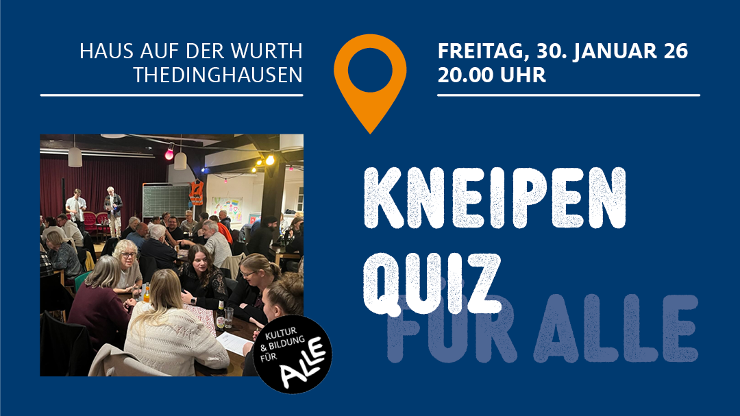 Kneipenquiz am 30. Januar 26 | 20.00 Uhr