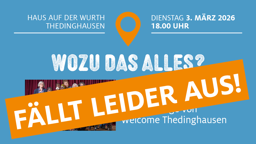 ABGESAGT: Wozu das alles? Vortrag am 3. März 26 | 18.00 Uhr